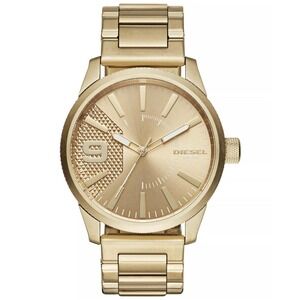 Diesel Men's Rasp Gold-Tone Stainless Steel Bracelet Watch 46x53mm